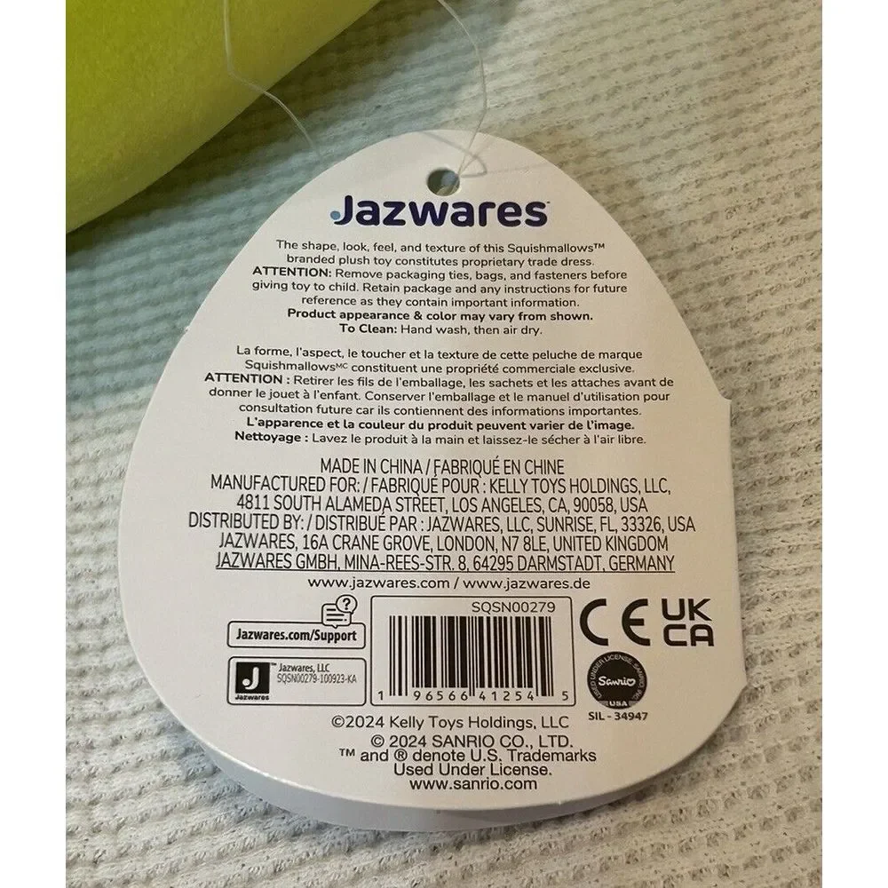 NWT 2024 Squishmallows Saniro Hello Kitty &‎ Friends "Keroppi" Frog Plush - Picture 7 of 9